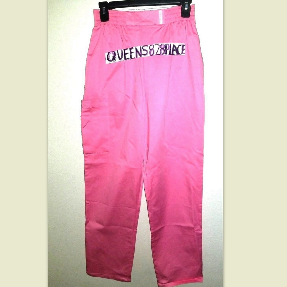 New Cherokee S Pink Stretch Scrub Cargo Pant